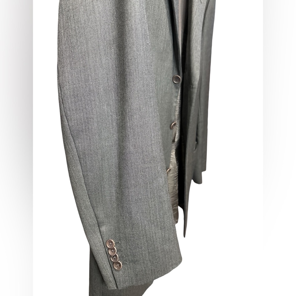 Ermenegildo Zegna Traveler Superfine Wool Blazer Sports Coat Gray - Size 40R - Picture 4 of 10